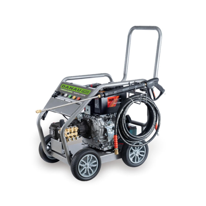 DRD-SERIE 3600–4000 PSI UNTERSETZUNGSGANG-Diesel-Hochdruckreiniger mit Elektrostart